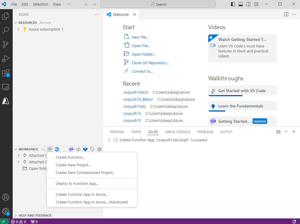 Setting up Visual Studio Code
