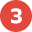 3 three circle red
